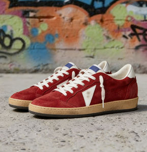 Nuevo Diseño, Zapatillas Deportivas Super Goose con Suela Dorada, Blancas Brillantes con Estrellas, de Piel, Tendencia de Moda, Clásicas de Primavera, Extra Brillantes - Product Image 1