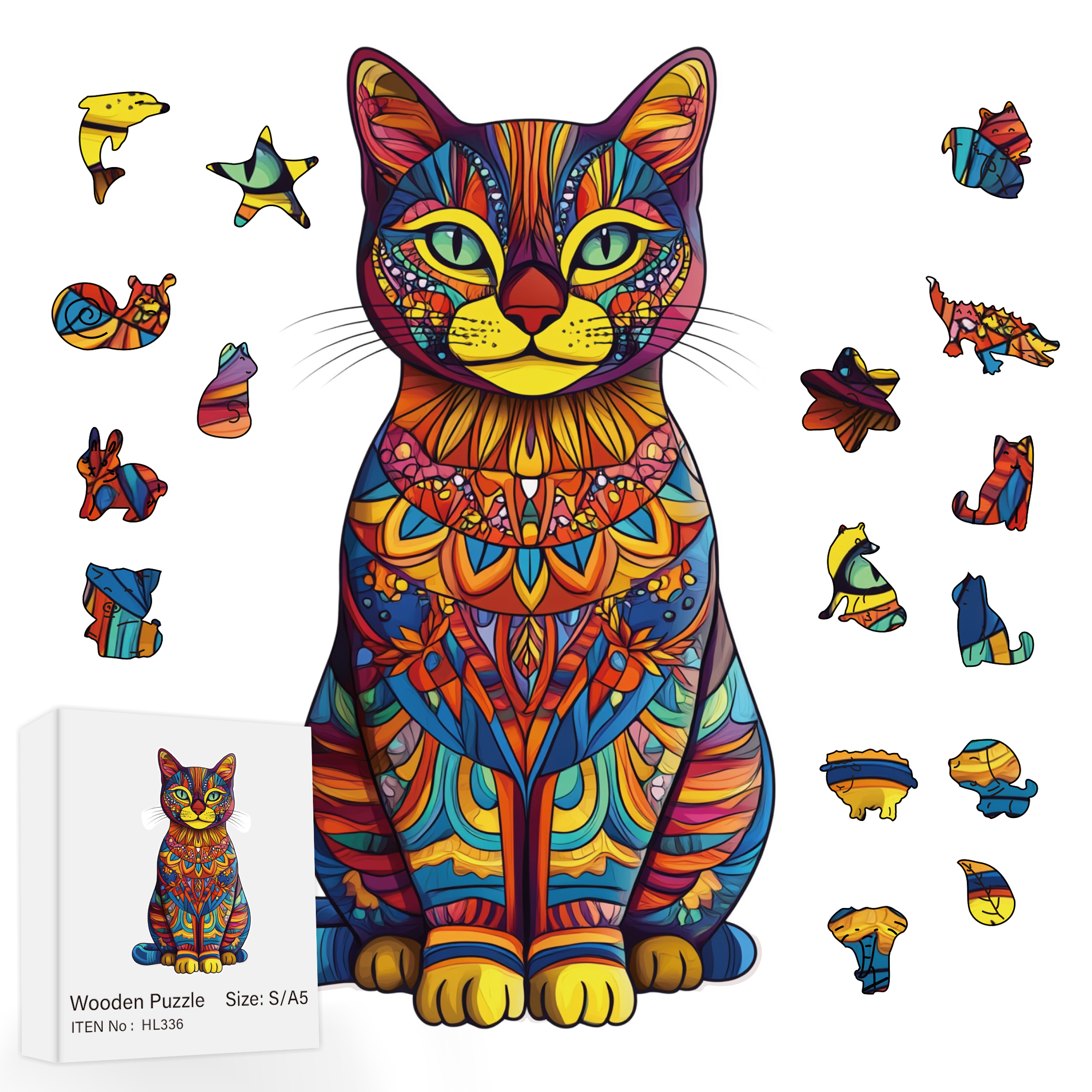 Creative Wooden Puzzles Fun and Learning for Kids - Main Image