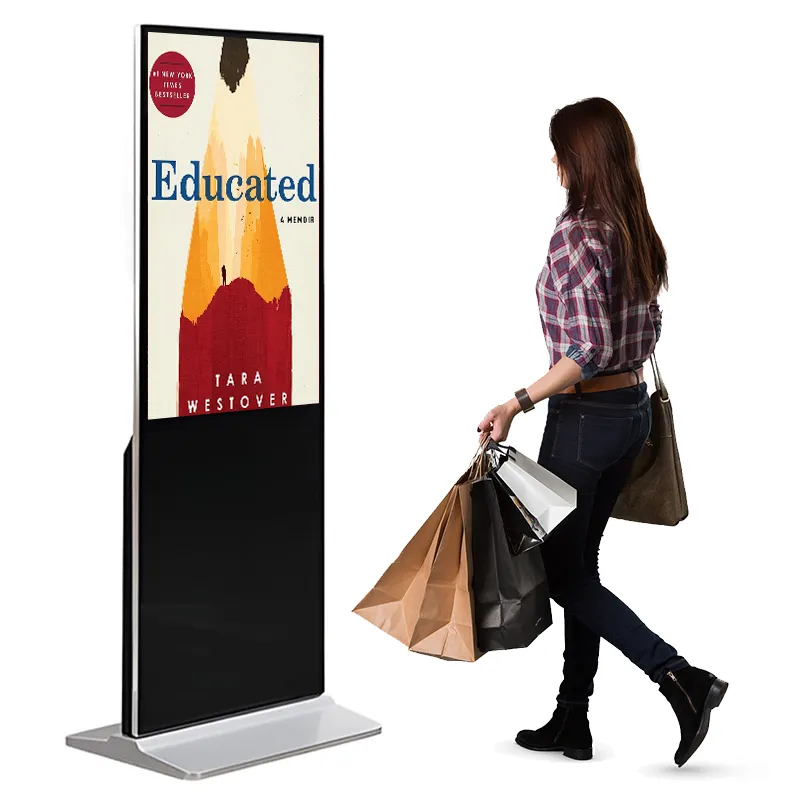 Shenzhen 55 אינץ מסך מגע תצוגה אנכי kiosk ops תצוגת פרסום מקורה אנדרואיד