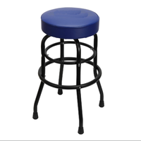 Tabouret de bar moderne en métal chromé pivotant à 360 degrés, mobilier de bar pour bars à domicile, ateliers, sous-sols