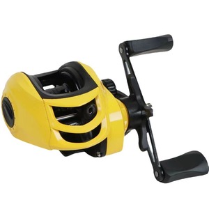 Baitcasting Reel Yellow Metal Magnetic Brake 10 Discs Right Hand Fishing Lure Reel Long Casting Anti Explosion Line Reel - Product Image 2