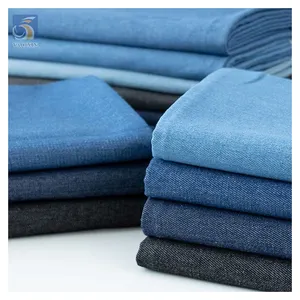 Guangzhou Foshan Factory Cheap Twill Denim Fabric Prices 10s Cotton Spandex Stretchy Denim Fabric for Sale