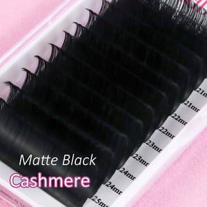 Fadlash Extensions de cils en faux vison noir mat Plateaux de volume Velour Silk Premium Velvet Dark Lash Extensions - Product Image 6
