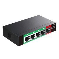 Enrutador de Red Inteligente con Gestión en la Nube, 10 Gbps, 5 Puertos Gigabit, PoE-In (15 W) de 48-57 V, Detección de Bucle de Red QoS, Compatible con VLAN, Apilable