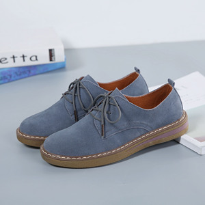 Espadrilles plates pour femmes et hommes, chaussures <span class=keywords><strong>en</strong></span> cuir véritable avec broderie, vente <span class=keywords><strong>en</strong></span> <span class=keywords><strong>gros</strong></span>, mocassins Harajuku à enfiler pour l'automne - Product Image 2