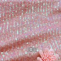 RXF0748 3mm paillettes tissu maille robe de mariée nappe broderie tissu