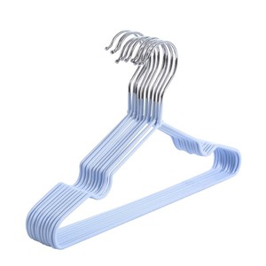 Lavinia bambino rivestito in Pvc a buon mercato colorato antiscivolo stendino salvaspazio Pvc appendiabiti in metallo appendiabiti usa e getta - Product Image 2