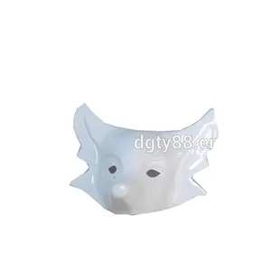 白いプラスチックマスクoem工場熱成形厚いブリスターオオカミ形