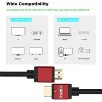 Cabo HDMI 2.0 4K 3D HDMI-Kabel Vergoldetes 4K 1080P HDMI-Stecker-HDMI-Kabel 1M 2M 3M 5M 10M 15M 20M 25M 30M 40M 50M