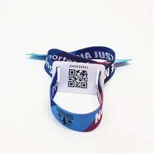 Hot Sales Custom Print Event Festival Feest Polsband Nfc Armband Rfid Stof Polsbandje