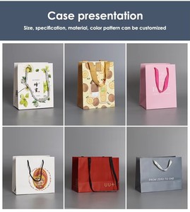 Sacs cadeaux personnalisés recyclables pour vêtements de vente au détail, emballage avec logo personnalisé, sac de shopping en papier kraft brun <span class=keywords><strong>pas</strong></span> <span class=keywords><strong>cher</strong></span> avec poignée - Product Image 6