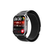 Reloj Inteligente con Pantalla Grande, Resistente al Agua IP67, con Bomba de Aire, Monitor de Presión Arterial, para Personas Mayores