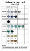 Asscher Cut Moissanite D White VVS Stone Mossanite Jewelry Cushion Poire Oval Emerald Cut Loose Moissanite