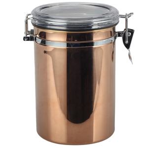 Couvercle à pince hermétique, dessus transparent, peinture cuivrée, boîte de conservation hermétique pour café expresso - Product Image 4