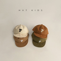 Gorra de Primavera/Otoño con Visera Suave y Letras Bordadas, Gorro de Moda para Bebés Niños y Niñas, Uso Diario