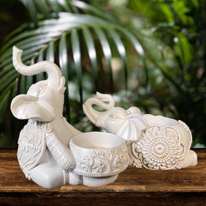 Porte-bougie en forme de trompe d'éléphant, sculpture décorative pour bougie chauffe-plat, petit <span class=keywords><strong>support</strong></span> pour bougie. - Product Image 3