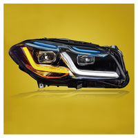 Projecteur de phare LED haute performance pour BMW Série 5 2011-2017, DRL blanc froid avec clignotant à flux, 12V B2B