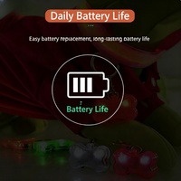 Pendentif lumineux LED pour animaux de compagnie, collier pour chien, étiquette lumineuse d'avertissement, résine plastique, sécurité pour les promenades nocturnes