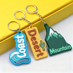 促销销售产品品牌商务促销礼品，定制标志促销商务礼品聚氯乙烯家居钥匙扣 - Product Image 5