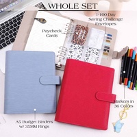 Agendas Hongbo personnalisés en cuir Saffiano Epi multicolores A5 avec 6 anneaux argentés, agenda budgétaire à feuilles mobiles disponible en format A5