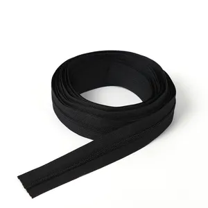 Free Sample Factory Custom Black #3 Polyester Invisible Zipper Fashion Design Waterproof Zip