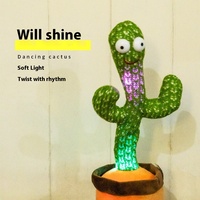 Cactus Dansant Connecté Transfrontalier : Jouet Amusant pour Enfants, Décoration de Maison, Peut Chantier, Danser et Parler