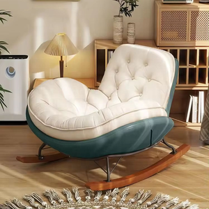 Nordic Style Single Leisure Rocking <b>Chair</b> Balcony Courtyard Living Room Comfortable Lazy Sofa <b>Chair</b> - Product Image 4