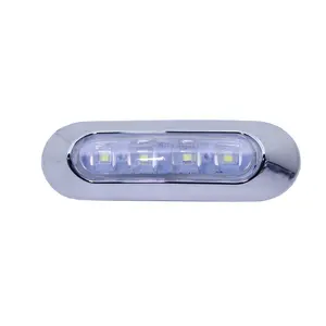 Amber sarı kırmızı 12v/24v gömme Fit LED yan sinyal lambası için kamyon ve Van çubukları tekne