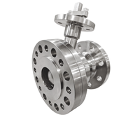 Vanne à boisseau sphérique manuelle haute pression JINGJUN en acier inoxydable 304/316 forgé, trois pièces soudées, avec joint PTFE, PN40, pour gaz (OEM)