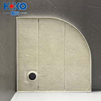 Receveur de douche moderne en acrylique blanc HOKO receveur de douche de salle de bain de taille personnalisée pour hôtels et salles de douche