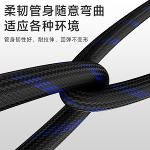 Enrouleur de tuyau d'arrosage Morning Dew avec pistolet pulvérisateur 300 PSI en PVC, autoportant, pour lavage de voiture et arrosage de légumes - Product Image 4