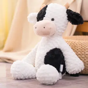 Jouets en peluche de vache en peluche super douce de haute qualité pour les cadeaux de garçons filles