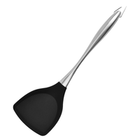 Ensemble d'Ustensiles de Cuisine en Silicone de Qualité Professionnelle, Écologique, avec Manche en Acier Inoxydable, Essentiel pour la Cuisine