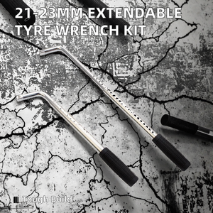 Clé à molette télescopique extensible pour pneus de voiture, camionnette et camion, pour dépannage d'urgence, 21 17 19 23mm - Product Image 2