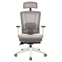 Appuie-tête moderne à dossier haut Support lombaire en maille réglable Chaise de bureau ergonomique pivotante pour direction Vente en gros