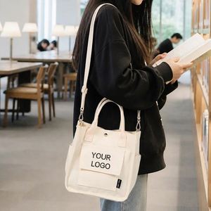 Bolso cruzado de lona de gran capacidad para mujer, bolso de hombro informal, portátil, con múltiples bolsillos para aventuras al aire libre - Product Image 1