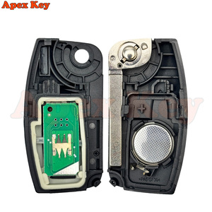 กุญแจรีโมทรถยนต์ 433MHz 4D63 40 บิต สำหรับ Ford Fusion Focus Mondeo Fiesta Galaxy ใบมีด HU101 กุญแจพับได้ - Product Image 3