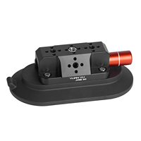 Ventouse ovale de 6 pouces en alliage d'aluminium usinée CNC de précision, ventouse portable pour fenêtre de voiture, caméra d'action universelle