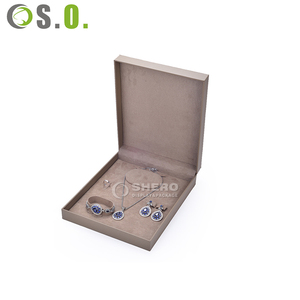 Luxury Custom PU <b>Leather</b> Jewelry Box Set With Plastic Base Customizable Color Elegant Packaging For Rings <b>Bracelets</b> Earrings - Product Image 1