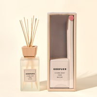 Diffuseur de parfum d'ambiance de luxe pour la maison, 500 ml, bouteille en verre avec bouchon en bois