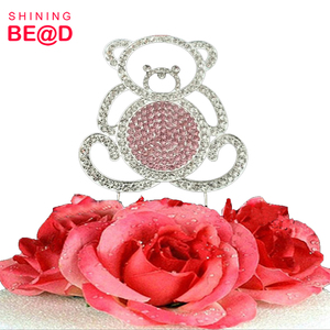 Topper <span class=keywords><strong>per</strong></span> torta con strass a forma di orso carino all'ingrosso <span class=keywords><strong>per</strong></span> decorazione <span class=keywords><strong>per</strong></span> festa di compleanno, Topper <span class=keywords><strong>per</strong></span> torta di compleanno, Topper <span class=keywords><strong>per</strong></span> torta di buon compleanno - Product Image 2