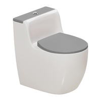 WC monobloc moderne en céramique de petite taille, silencieux, anti-obstruction, à large débit, pour maison, hôtel, appartement, villa