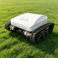 Tondeuse électrique télécommandée robuste de 800 mm, alimentée par batterie au lithium, sur chenilles, pour paillis d'herbe, certifiée CE EPA, pour vergers et fermes, 4000W