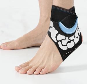 Custom One-Size Lightweight Neoprene Compression Anti-sprain Ankle <b>Support</b> Open <b>Heel</b> Design Unisex Ankle Wrap Brace - Product Image 3