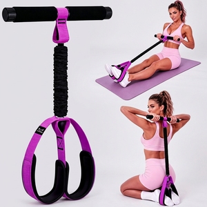 Fascia Elastica di Resistenza <span class=keywords><strong>con</strong></span> Pedale per Yoga, Corda per Sit-up, Allenatore <span class=keywords><strong>Elastico</strong></span> per Stretching di Vita, Gambe, <span class=keywords><strong>Braccia</strong></span> e Core - Product Image 1