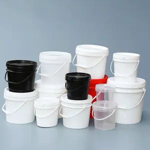 1-20L Plastik eimer mit Griff und Deckel Lebensmittel qualität Trommel eimer Verpackungs behälter Heißer Verkauf 1L Kunststoff Gallone Farbe LEADLOONG