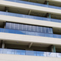 Ventanas plegables panorámicas de estilo minimalista, correderas de aluminio, personalizadas