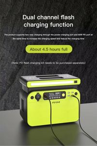Generador Solar Portátil para Exteriores de 110v 220v, Estación de Energía Solar para el Hogar de 180w 300w 500w 700w 1000w, Generador de Panel Solar Portátil - Product Image 2