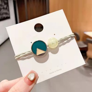 Coletero de Dos Tonos Estilo Coreano con Cuentas de Colores Mixtos, Adorno para el Cabello de Uso Diario para Niñas - Product Image 3