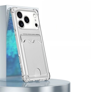 Fundas Protectoras Transparentes con Ranura para Tarjetas y Esquinas Reforzadas para iPhone 17 Air 16 15 14 13 Plus Pro Max, Cubierta Suave de TPU - Product Image 6